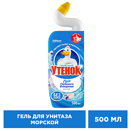 Средство для уборки туалета 500 мл, ТУАЛЕТНЫЙ УТЕНОК "Морской фото Средство для уборки туалета 500 мл, ТУАЛЕТНЫЙ УТЕНОК "Морской