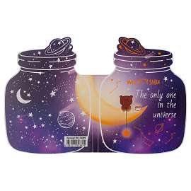 Флажки-закладки и самоклеящиеся блоки в наборе MESHU "Universe", 20л*5 цветов, европодвес