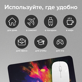 Коврик для мыши SONNEN "EXPLOSIVE", резина + ткань, 220х180х3 мм, 513291