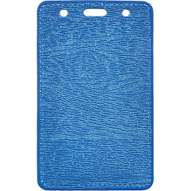 Бейдж ProMega office вертикальный 90х54 мм синий без держателя (размер вкладыша: 90х54)