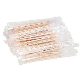 Зубочистки бамбуковые, 1000 штук в индивидуальной ПП упаковке, КП, 119908