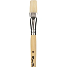 Кисть художественная Roubloff плоская щетина №18 фото Кисть художественная Roubloff плоская щетина №18
