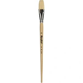 Кисть художественная Roubloff плоская щетина №24 фото Кисть художественная Roubloff плоская щетина №24