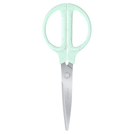 Ножницы Berlingo "Green Series" 17cм, зеленый, европодвес