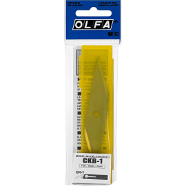 Лезвия сменные для универсальных ножей Olfa СК-1 18 мм двусторонние (2 штуки в упаковке)