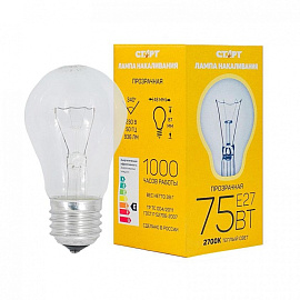 Лампа накаливания Старт 75 Вт E27 A 2700 К 936 Лм