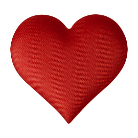 Наполнитель для подарков, 3см, "Red hearts", MESHU, 100шт., красный