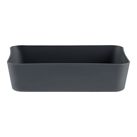 Лоток для канцелярских принадлежностей СТАММ, 13*17.8*4,4см, пластиковый, серый фото Лоток для канцелярских принадлежностей СТАММ, 13*17.8*4,4см, пластиковый, серый