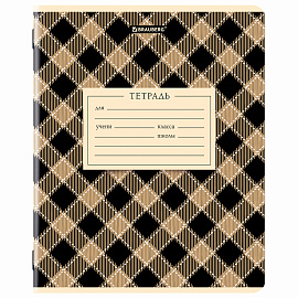 Тетрадь 24 л. BRAUBERG клетка, обложка картон, CLASSIC TEXTURE, 107306