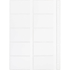 Файл-вкладыш для визиток Attache А4 120 мкм прозрачный гладкий 10 штук в упаковке