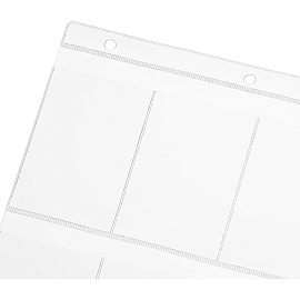 Файл-вкладыш для визиток Attache А4 120 мкм прозрачный гладкий 10 штук в упаковке