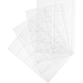 Файл-вкладыш для визиток Attache А4 120 мкм прозрачный гладкий 10 штук в упаковке