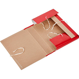 Папка архивная на 4-х завязках Attache А4 50 мм крафт-бумага/бумвинил до 500 листов складная