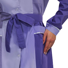 Халат для горничных и уборщиц у09-ХЛ фиолетовый/светло-сиреневый (размер 56-58, рост 158-164) фото Халат для горничных и уборщиц у09-ХЛ фиолетовый/светло-сиреневый (размер 56-58, рост 158-164)