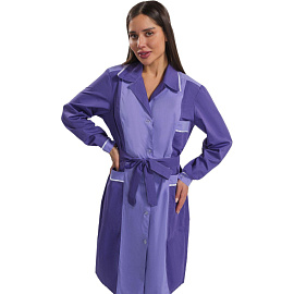 Халат для горничных и уборщиц у09-ХЛ фиолетовый/светло-сиреневый (размер 52-54, рост 170-176) фото Халат для горничных и уборщиц у09-ХЛ фиолетовый/светло-сиреневый (размер 52-54, рост 170-176)