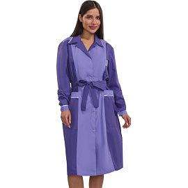 Халат для горничных и уборщиц у09-ХЛ фиолетовый/светло-сиреневый (размер 56-58, рост 170-176) фото Халат для горничных и уборщиц у09-ХЛ фиолетовый/светло-сиреневый (размер 56-58, рост 170-176)