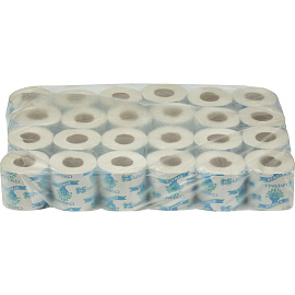 Бумага туалетная Островская 1-слойная серая (24 рулона в упаковке)