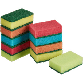 Губка для посуды Luscan Мини поролон 8x5 см с абразивным слоем (10 штук в упаковке) фото Губка для посуды Luscan Мини поролон 8x5 см с абразивным слоем (10 штук в упаковке)