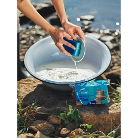 Губка для посуды Luscan Макси поролон 9.5x6.5 см с абразивным слоем (5 штук в упаковке)