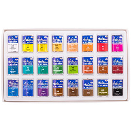 Краски акварельные Гамма Студия набор 24 цвета по 2.6 мл в кюветах матовые фото Краски акварельные Гамма Студия набор 24 цвета по 2.6 мл в кюветах матовые