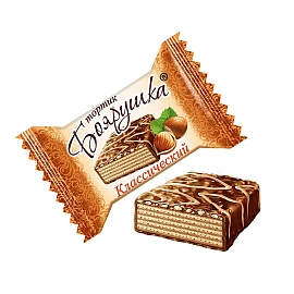 Вафельный тортик Боярушка классический 38 г (40 штук в упаковке)