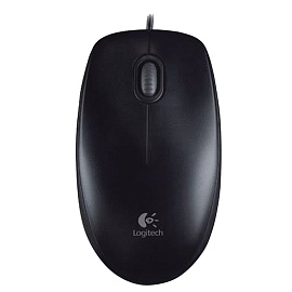 Мышь проводная Logitech B100 черная (910-003357)