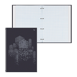 Тетрадь на кольцах А4, 100л., BG "Небоскребы. Минимализм", глянцевая ламинация