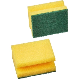 Губка для посуды Luscan поролон 9x6.5 см с абразивным слоем (2 штуки в упаковке) фото Губка для посуды Luscan поролон 9x6.5 см с абразивным слоем (2 штуки в упаковке)