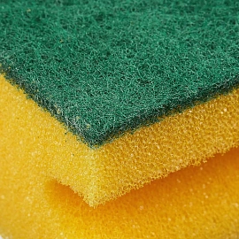 Губка для посуды Luscan поролон 9x6.5 см с абразивным слоем (2 штуки в упаковке) фото Губка для посуды Luscan поролон 9x6.5 см с абразивным слоем (2 штуки в упаковке)