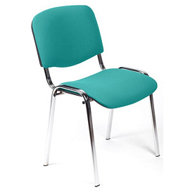 Стул офисный Easy Chair Изо зеленый (ткань, металл хромированный)