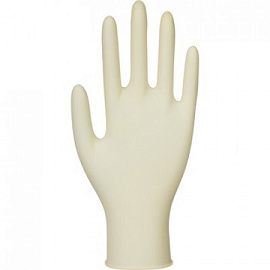 Перчатки медицинские смотровые латексные Dermagrip Classic текстурированные нестерильные неопудренные размер M (7-8) жёлтые (50 пар/100 штук в упаковк