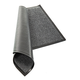 Коврик входной влаговпитывающий ворсовый Комфорт 40х60 см серый