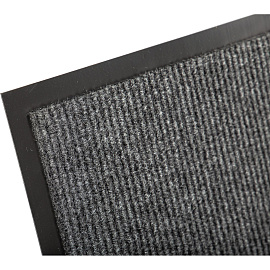 Коврик входной влаговпитывающий ворсовый Комфорт 60х90 см серый