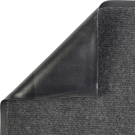 Коврик входной влаговпитывающий ворсовый Комфорт 60х90 см серый