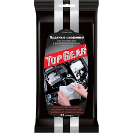 Салфетки влажные для рук Top Gear №30 (30 штук в упаковке, 48040)