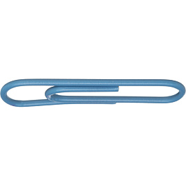 Скрепки канцелярские 28 мм Attache металлические с полимерным покрытием овальные (100 штук в упаковке)