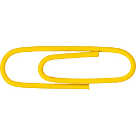 Скрепки канцелярские 28 мм Attache металлические с полимерным покрытием овальные (100 штук в упаковке)