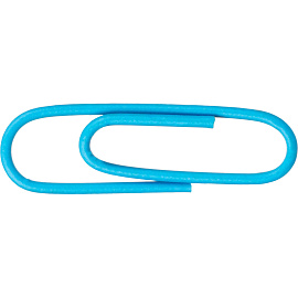 Скрепки канцелярские 28 мм Attache металлические с полимерным покрытием овальные (100 штук в упаковке)