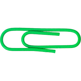 Скрепки канцелярские 28 мм Attache металлические с полимерным покрытием овальные (100 штук в упаковке)