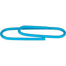 Скрепки канцелярские 28 мм Attache металлические с полимерным покрытием овальные (100 штук в упаковке)