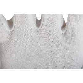 Перчатки рабочие защитные Manipula Specialist Атом MG-103 хлопковые белые (размер 10 (XL), 12 пар в упаковке)