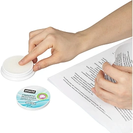 Подушка для смачивания пальцев гелевая Attache Selection цветок лотоса 25 г