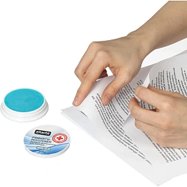 Подушка для смачивания пальцев гелевая Attache Selection с усиленным антибактериальным эффектом 25 г