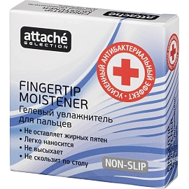 Подушка для смачивания пальцев гелевая Attache Selection с усиленным антибактериальным эффектом 25 г