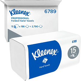 Полотенца бумажные листовые Kimberly Clark Kimberly-Clark Z-сложение 2-слойные белые 15 пачек по 186 листов (6789) фото Полотенца бумажные листовые Kimberly Clark Kimberly-Clark Z-сложение 2-слойные белые 15 пачек по 186 листов (6789)