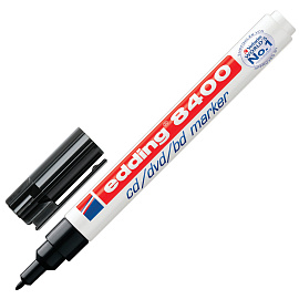 Маркер для CD перманентный Edding E-8400/1 черный (толщина линии письма 0.5-1 мм)