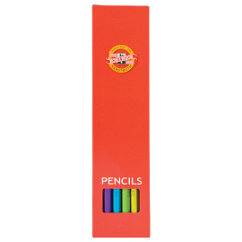 Карандаш чернографитный НВ с ластиком Koh-I-Noor Oriental 1372 заточенный шестигранный