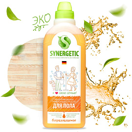 Средство для мытья пола Synergetic 1 л фото Средство для мытья пола Synergetic 1 л