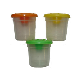 Емкость для воды (стакан-непроливайка) 180 мл корпус прозрачный с отметкой безопасного уровня