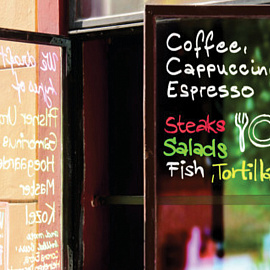 Маркер меловой Edding E-4090/049 белый прямоугольный наконечник (толщина линии 4-15 мм)